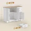 Credenza Moderna Buffet 100x40x78 cm con 2 Cassetti e 2 Anteprima dell’immagine prodotto 3