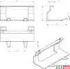 Kesseböhmer Linero style Hakenleiste mit 2 Haken Produktbild-Vorschau 4