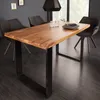 riess-ambiente Massivholz Esstisch IRON CRAFT 120cm braun Produktbild-Vorschau 1