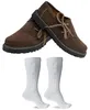 Trachtenschuhe +Trachtensocken Set Haferlschuhe wildleder Produktbild-Vorschau 2