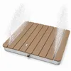 Mobile Gartendusche mit rechteckiger WPC-Plattform - für Garten & Camping Produktbild-Vorschau