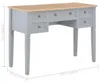 vidaXL Psací stůl šedý 109,5 x 45 x 77,5 cm Dřevo Náhled obrázku produktu 7