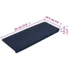 Samolepiace nášľapy na schody 15 ks 65x24,5x3,5 cm modré Náhľad obrázku produktu 8