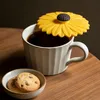 2 Stück Silikondeckel für Gläser im Sonnenblume Design Produktbild-Vorschau 5
