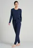 Schiesser Damen Hose lang Gr. 42  blau Produktbild-Vorschau 9
