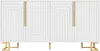 Sideboard Weiß Gold 152x40x75 cm - Moderne Anrichte mit Produktbild-Vorschau 5