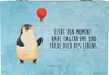 Mr. & Mrs. Panda Geschenkbox Pinguin Luftballon 22 x 15 cm Produktbild-Vorschau 1