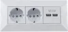 CHILITEC Steckdosenblock 23650, 2-fach, 2x USB-A, 16A/250V, Produktbild-Vorschau 5