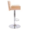 The Living Store Barhocker Creme Kunstleder Produktbild-Vorschau 3