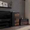 A living room scene featuring a TV, entertainment unit, and storage cabinets. Produktbild-Vorschau