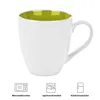 MIAMIO - 6 x 350 ml Kaffeetassen Set Außen Weiß Innen Produktbild-Vorschau 7