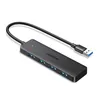 Ugreen USB-A-hubb med 4x USB-A 3.0-portar, 15 cm - Svart Produktbild-Vorschau 1