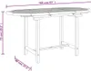 vidaXL Tavolo da giardino allungabile 110-160x80x75 cm in Anteprima dell’immagine prodotto 9
