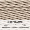 Beistelltisch aus Polyrattan 2-stöckiger Kaffeetisch mit Produktbild-Vorschau 8