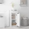 vidaXL Koupelnová skříňka bílá 32x33,5x90 cm Materiál na Náhled obrázku produktu 3