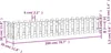 vidaXL Vyvýšené lůžko Picket Fence Design 200x30x30 cm Náhled obrázku produktu 7