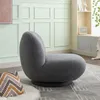 Loungesessel Emma aus Teddy Bouclé drehbar - Grau Produktbild-Vorschau 4