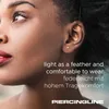 Ohrpiercing, Nasenpiercing Titan Labret mit Push Fit UFO Produktbild-Vorschau 4