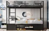 Sweiko ijzeren bedframe, stapelbed, open schoenenkast, Productafbeelding-voorbeeld 10