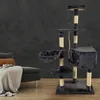 Katzenkratzbaum 141cm Kratzbaum Kletterbaum Spielbaum Sisal Produktbild-Vorschau 1
