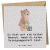 Mr. & Mrs. Panda Klappkarte Reinigungskraft Herz - Grau Produktbild-Vorschau 1