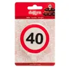 Kuchenkerze 6,3 cm Verkehrszeichen Nummer 40 Produktbild-Vorschau 1