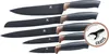 5tlg. Messerset KING® CARBON DESIGN Edelstahl beschichtete Produktbild-Vorschau 1