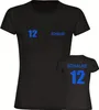 multifanshop Damen T-Shirt - Schalke - Trikot Nummer 12, Produktbild-Vorschau 1