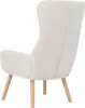 relaxačné kreslo vidaXL Cream White Velvet Náhľad obrázku produktu 5