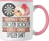 Trendation - Darts Oma Tasse Geschenk Normale Omas Stricken Produktbild-Vorschau 1