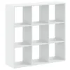 A white, multi-compartment bookshelf is shown against a white background. Produktbild-Vorschau