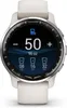 A close-up of a white Garmin smartwatch displaying a hydration tracking screen. Voir les images du produit