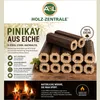 PiniKay Holzbriketts 100% Eiche – 8-eckig mit Loch, 960 kg Produktbild-Vorschau 2