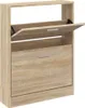 vidaXL Szafka na buty dąb 59x17x81 cm materiał Podgląd zdjęcia produktu 1