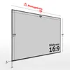 ESMART Expert UKD Tageslicht-Rahmen-Leinwand GRAU 186 x 105 Produktbild-Vorschau 2