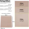 Sporttrend 24® 4 Schutzmatten ohne Randstücke Set Beige Produktbild-Vorschau 2