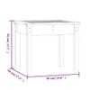 Gartenbank Grau 50x44x45 cm Massivholz Kiefer , Gartenbänke Produktbild-Vorschau 8