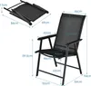 COSTWAY Chaises de jardin, lot de 2, chaises pliantes à Voir les images du produit 3