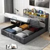 INONEFT Polsterbett Boxspringbett 160x200 cm mit LED und Produktbild-Vorschau 3