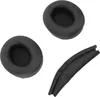 Three black headphone accessories are laid out on a white background. Podgląd zdjęcia produktu