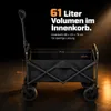 ONBEST Bollerwagen | faltbar | mit Schutzhaube | 61L | 80 Produktbild-Vorschau 3