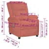 vidaXL Massagesessel Rosa Samt Produktbild-Vorschau 18