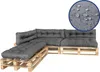 Palettenkissen Set 3x L (120x80cm) 3x M (120x40cm) Produktbild-Vorschau 4