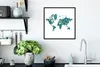 MuchoWow® MuchoWow® Gerahmtes Poster Weltkarte - Meer - Produktbild-Vorschau 3