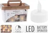 Set 24 LED-Kerzen mit echtem Flammeneffekt Produktbild-Vorschau 1