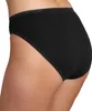A close-up side view of a person wearing black underwear. Produktbild-Vorschau