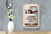 Blechschild Spruch 12x18cm Kombi Parking only Auto Produktbild-Vorschau 4