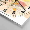 Wanduhr - Quadrat - Glasuhr - London Bus - 40x40cm - Produktbild-Vorschau 5