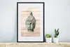 MuchoWow® MuchoWow® Gerahmtes Poster Buddha - Kopf - Steine Produktbild-Vorschau 4