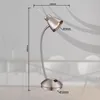 Globo Lighting Tischleuchte Metall Nickel matt, 1x GU10 LED Produktbild-Vorschau 3